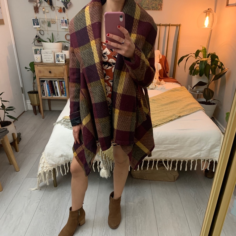 Multicolored pea coat